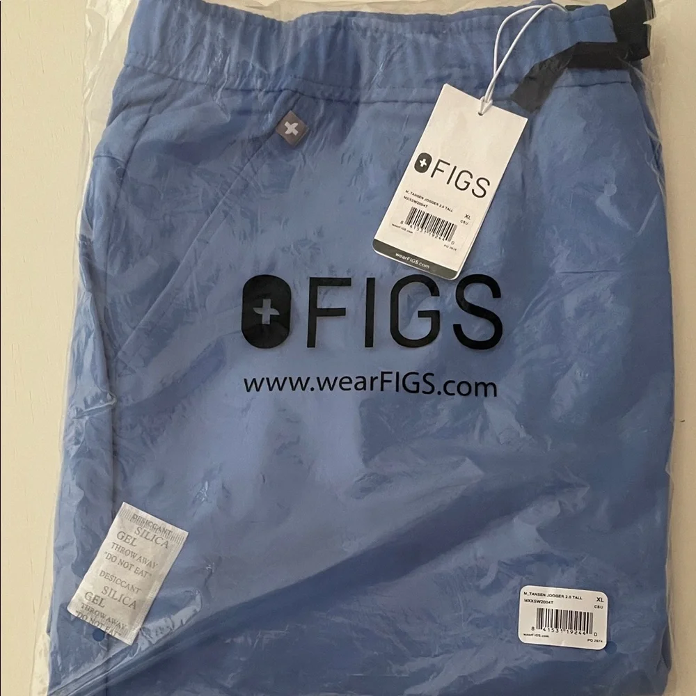 Figs Light Blue Medical Scrub Pants - Picture 1 of 3
